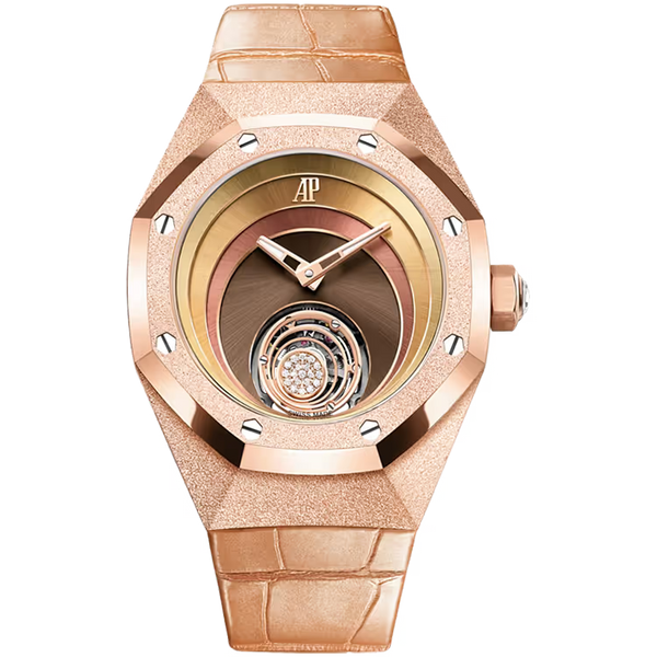 Audemars Piguet Royal Oak Concept Tamara Ralph Flying Tourbillon Frosted Rose Gold Leather Strap 39mm - Limited 102