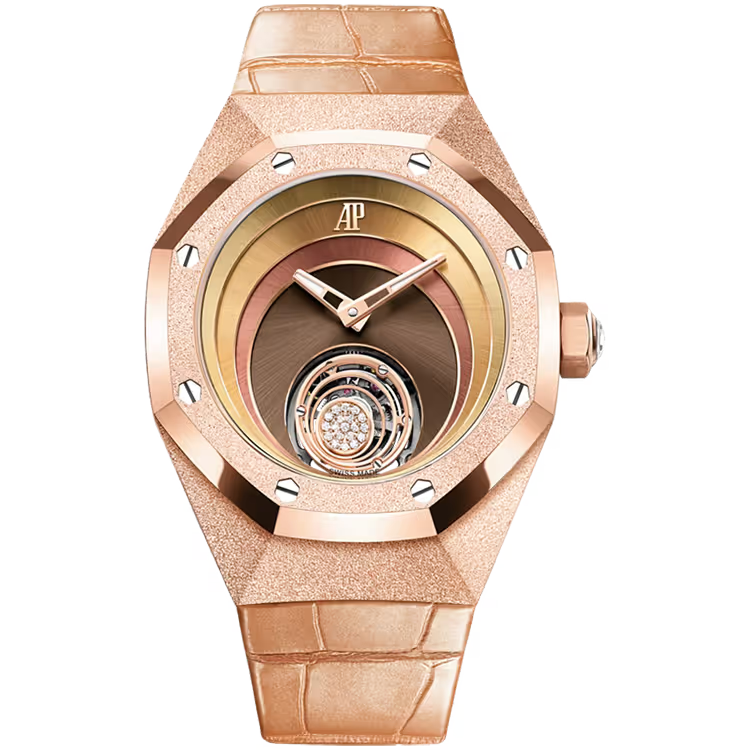 Audemars Piguet Royal Oak Concept Tamara Ralph Flying Tourbillon Frosted Rose Gold Leather Strap 39mm - Limited 102 - Image 1