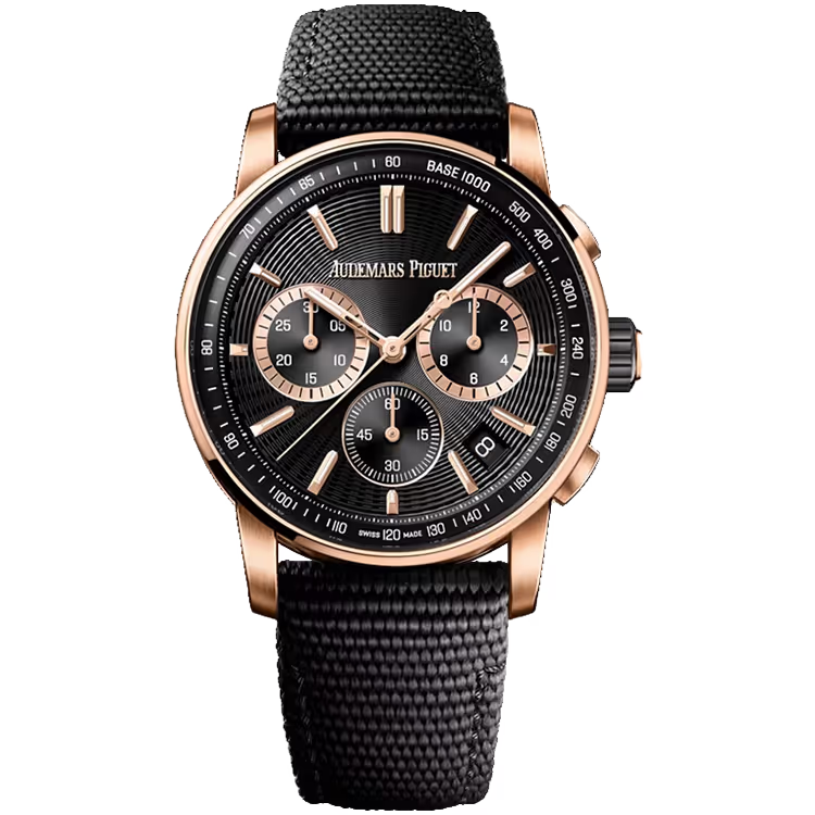 Audemars Piguet Code 11.59 Black Dial Chronograph Black Ceramic Rubber Strap 41mm - Image 1