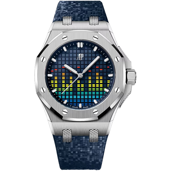 Audemars Piguet Royal Oak Offshore Blue Dial Music Edition Titanium Mosaic Rubber Strap 37mm - Limited 250