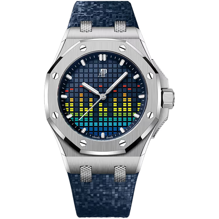 Audemars Piguet Royal Oak Offshore Blue Dial Music Edition Titanium Mosaic Rubber Strap 37mm - Limited 250 - Image 1