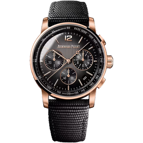 Audemars Piguet Code 11.59 Grey Dial Chronograph Black Ceramic Rubber Strap 41mm