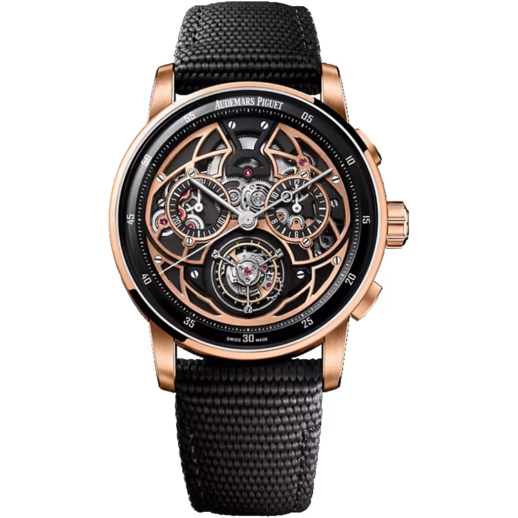 Audemars Piguet Code 11.59 Skeleton Dial Flying Tourbillon Black Ceramic Rubber Strap 41mm - Limited 50 - Image 1