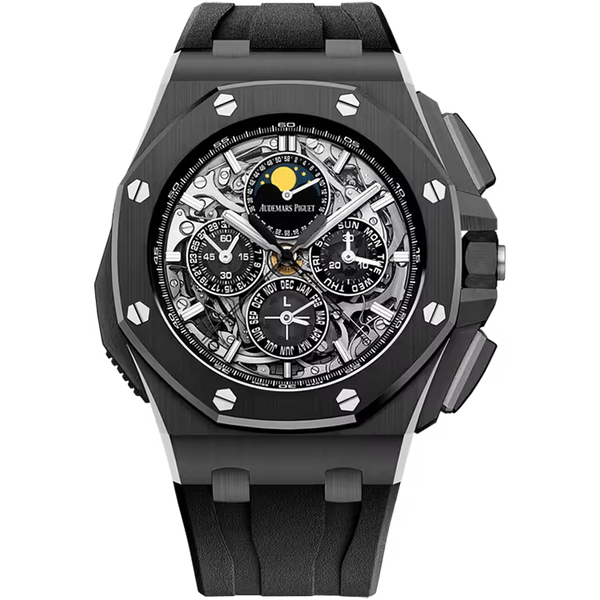 Audemars Piguet Royal Oak Offshore Skeleton Dial Grand Complication Black Ceramic Rubber Strap 44mm