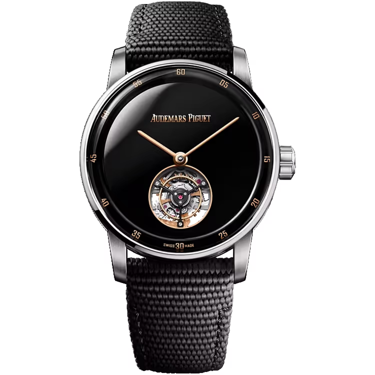 Audemars Piguet Code 11.59 Black Onyx Dial Flying Tourbillon White Gold Rubber Strap 41mm - Image 1