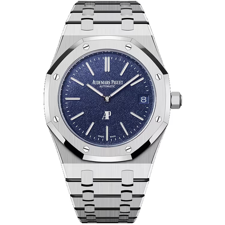 Audemars Piguet Royal Oak Blue Tuscan Dial Jumbo Extra-Thin White Gold 39mm - Image 1
