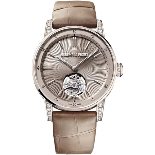 Audemars Piguet 11.59 Sand Dial Flying Tourbillon Sand Gold Leather Strap 38mm
