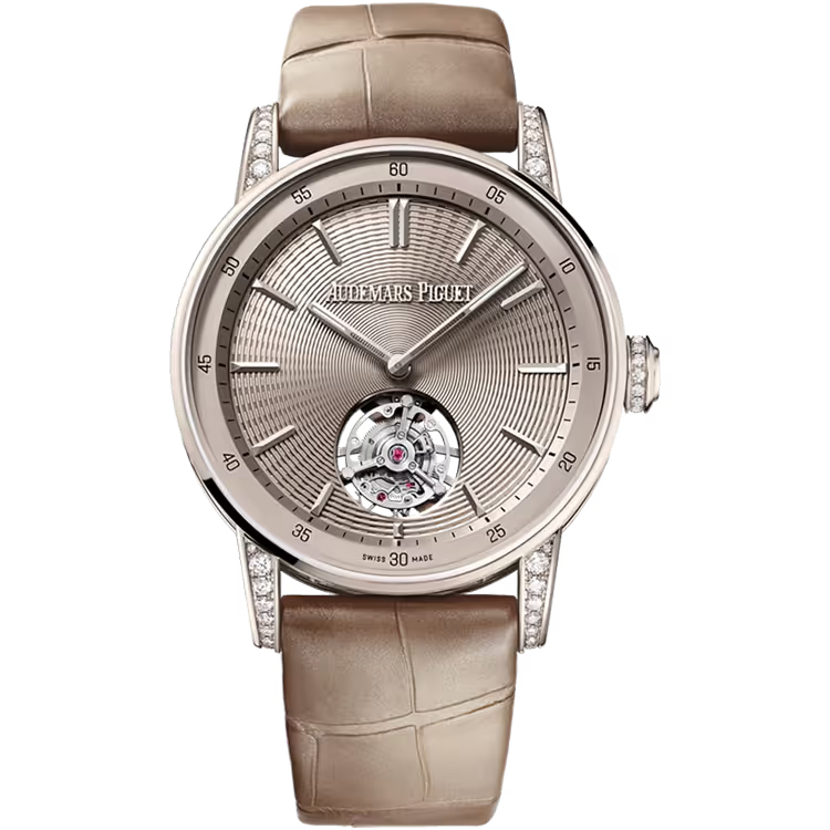 Audemars Piguet 11.59 Sand Dial Flying Tourbillon Sand Gold Leather Strap 38mm - Image 1
