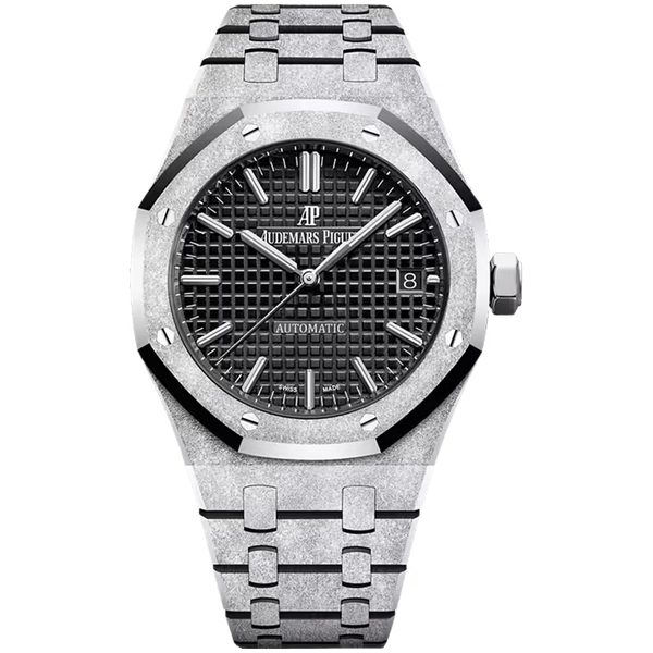 Audemars Piguet Royal Oak Black Dial Frosted White Gold 37mm