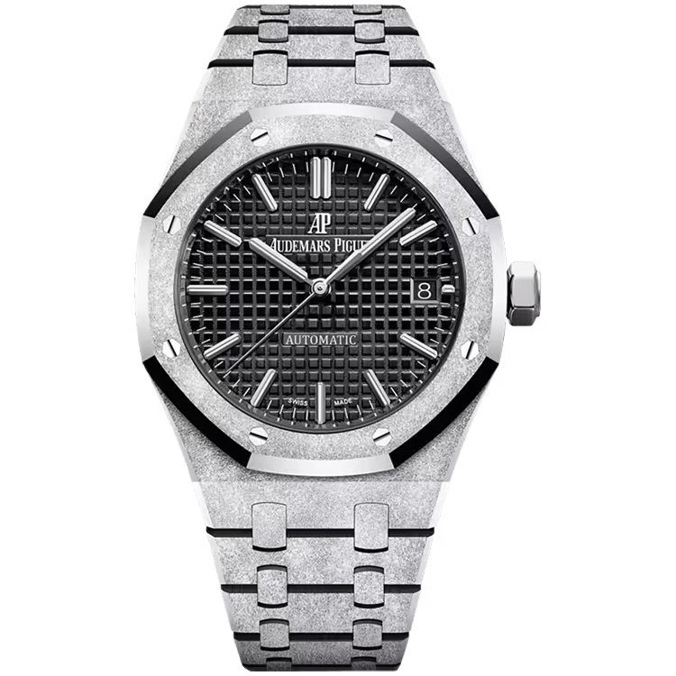 Audemars Piguet Royal Oak Black Dial Frosted White Gold 37mm - Image 1