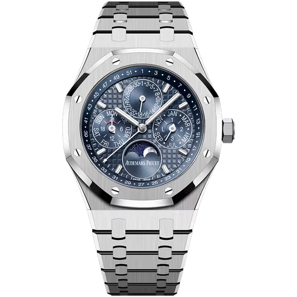 Audemars Piguet Royal Oak Blue Dial Perpetual Calendar Stainless Steel 41mm