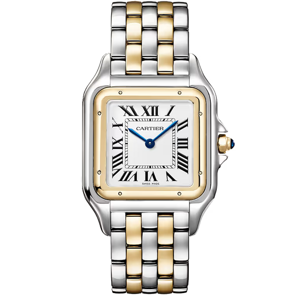 Cartier Panthere White Dial Large Model Steel & Yellow Gold 31mm