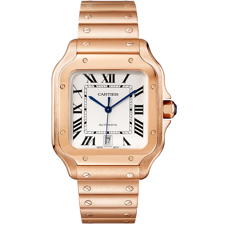 Cartier Santos White Dial Large Model Rose Gold 40mm - Image 1