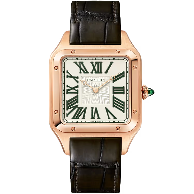 Cartier Santos Beige Dial Extra-Large Model Rose Gold Leather Bracelet 47mm - Limited 200 - Image 1