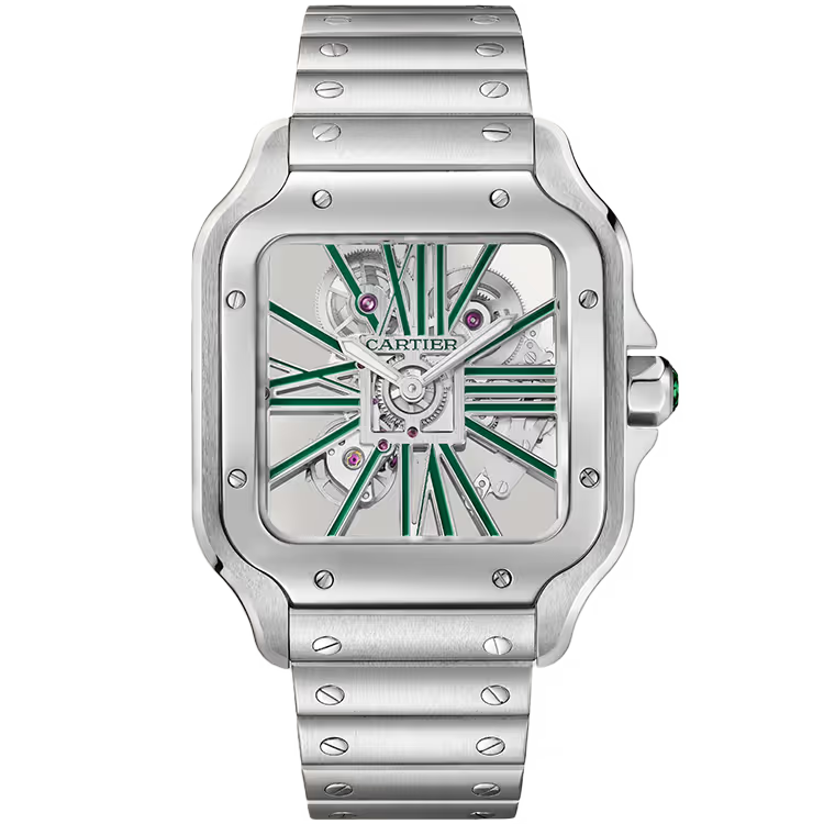 Cartier Santos Skeleton Dial Large Model Stainless Steel 40mm - Image 1
