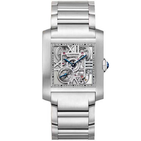 Cartier Tank Skeleton Dial Francaise Large Model Stainless Steel 37mm