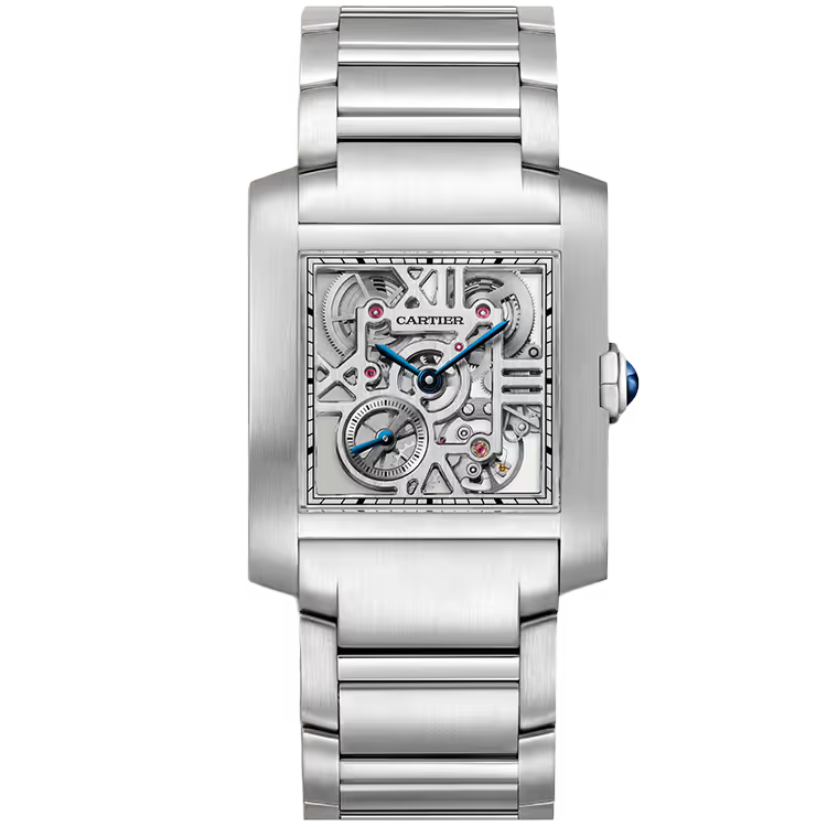Cartier Tank Skeleton Dial Francaise Large Model Stainless Steel 37mm - Image 1