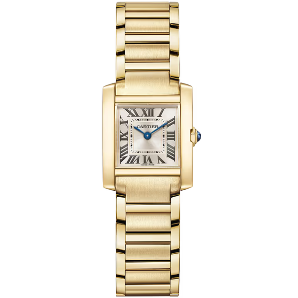 Cartier Tank Champagne Dial Francaise Small Model Yellow Gold 26mm