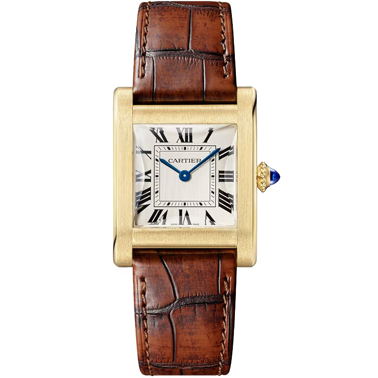 Cartier Tank White Dial Normale Yellow Gold Leather Bracelet 33mm - Limited 200 - Image 1