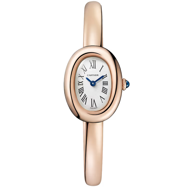 Cartier Baignoire White Dial Mini Model Size 15 Rose Gold 25mm - Image 1