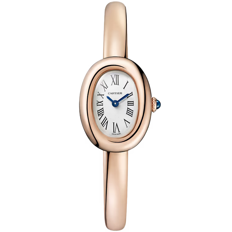 Cartier Baignoire White Dial Mini Model Size 17 Rose Gold 25mm - Image 1