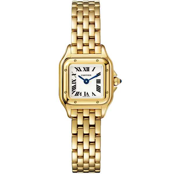 Cartier Panthere White Dial Mini Model Yellow Gold 25mm