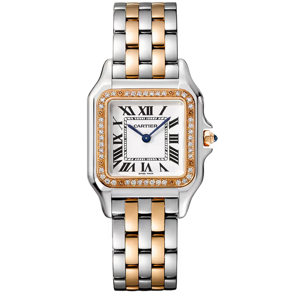 Cartier Panthere White Dial Medium Model Steel & Rose Gold 29mm