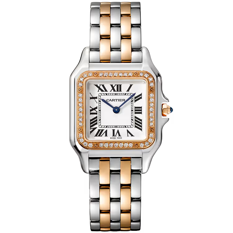 Cartier Panthere White Dial Medium Model Steel & Rose Gold 29mm - Image 1