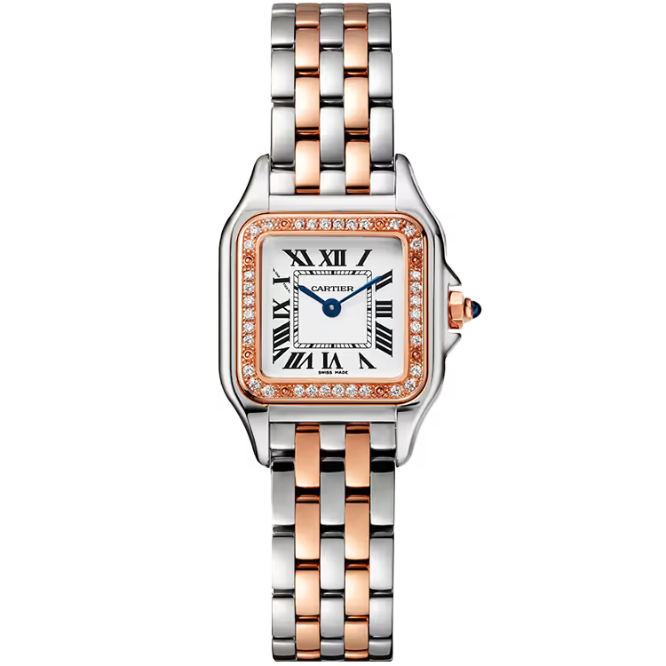 Cartier Panthere White Dial Small Model Steel & Rose Gold 22mm - Image 1