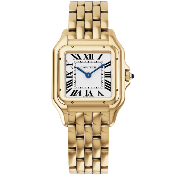 Cartier Panthere White Dial Medium Model Yellow Gold 29mm