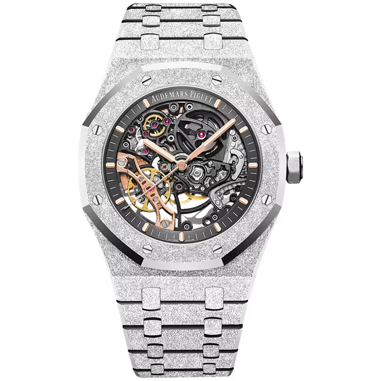 Audemars Piguet Royal Oak Skeleton Dial Double Balance Wheel Frosted White Gold 41mm - Image 1