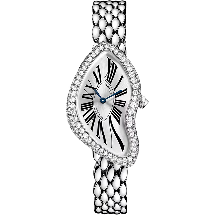 Cartier Crash Silver Dial White Gold Diamond Bezel 38mm - Limited 267 - Image 1