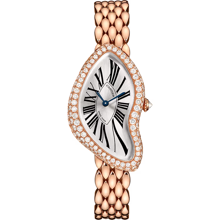 Cartier Crash Silver Dial Rose Gold Diamond Bezel 38mm - Limited 267 - Image 1