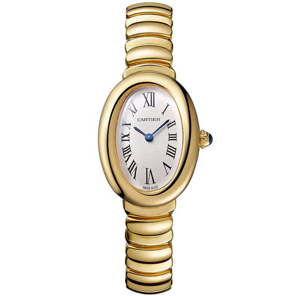 Cartier Baignoire White Dial Small Model Yellow Gold 31mm