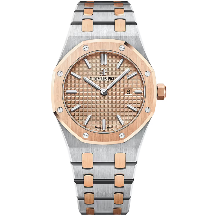 Audemars Piguet Royal Oak Rose Dial Quartz Steel & Rose Gold 33mm - Image 1