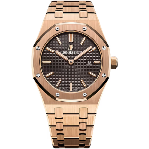 Audemars Piguet Royal Oak Chocolate Dial Quartz Rose Gold 33mm