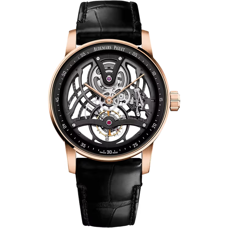 Audemars Piguet Code 11.59 Skeleton Dial Tourbillon Rose Gold Rubber Strap 41mm - Image 1