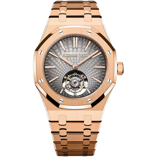 Audemars Piguet Royal Oak Grey Dial Tourbillon Extra-Thin Rose Gold 41mm
