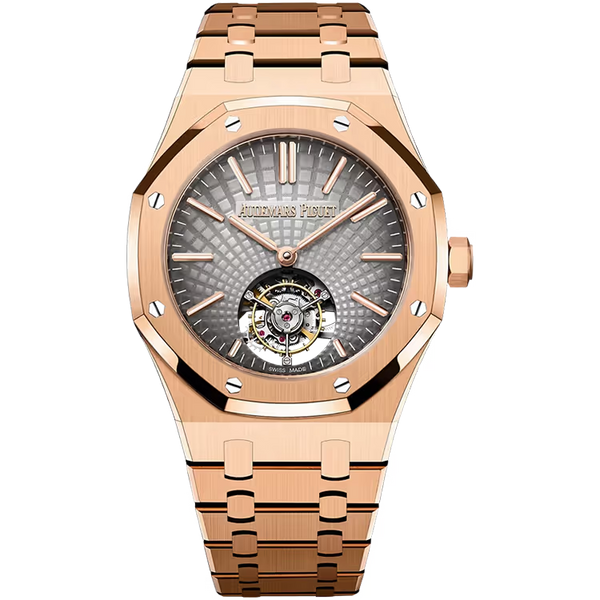 Audemars Piguet Royal Oak Grey Dial Tourbillon Extra-Thin Rose Gold 41mm