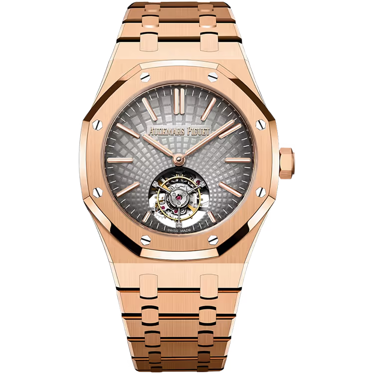 Audemars Piguet Royal Oak Grey Dial Tourbillon Extra-Thin Rose Gold 41mm - Image 1