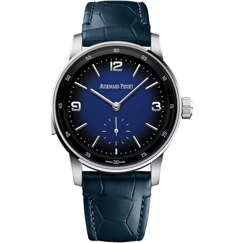 Audemars Piguet 11.59 Blue Ombre Dial Minute Repeater Supersonnerie Leather Strap 41mm