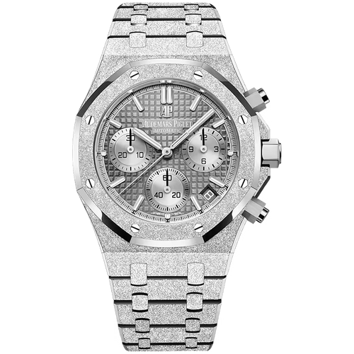 Audemars Piguet Royal Oak Grey Dial Chronograph Frosted White Gold 41mm - Limited 200