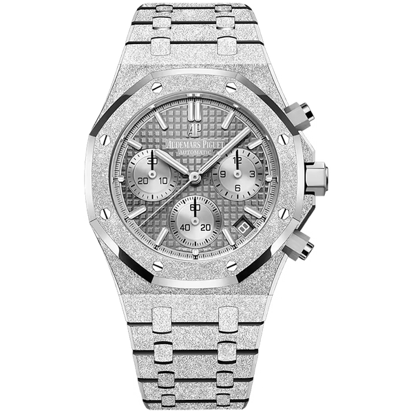 Audemars Piguet Royal Oak Grey Dial Chronograph Frosted White Gold 41mm - Limited 200