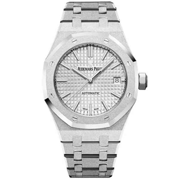 Audemars Piguet Royal Oak Silver Dial Frosted White Gold 37mm