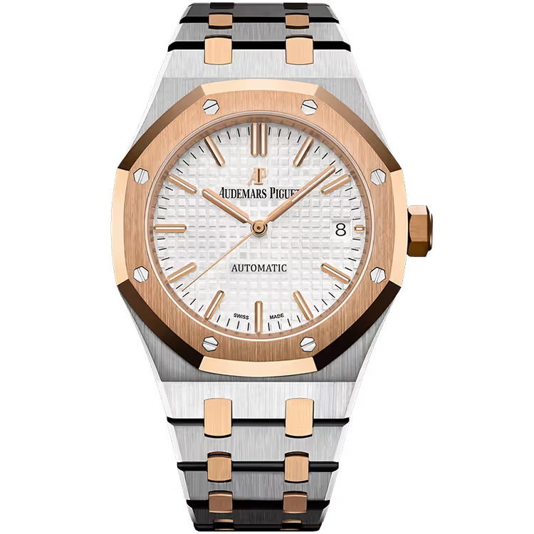 Audemars Piguet Royal Oak White Dial Steel & Rose Gold 37mm - Image 1