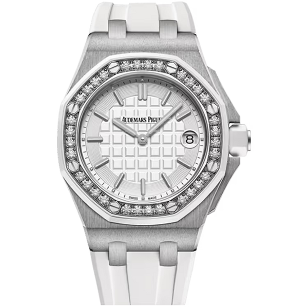 Audemars Piguet Royal Oak Offshore White Dial Chronograph Stainless Steel Rubber Strap 37mm
