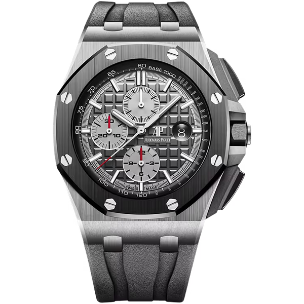 Audemars Piguet Royal Oak Offshore Grey Dial Titanium Rubber Strap 44mm