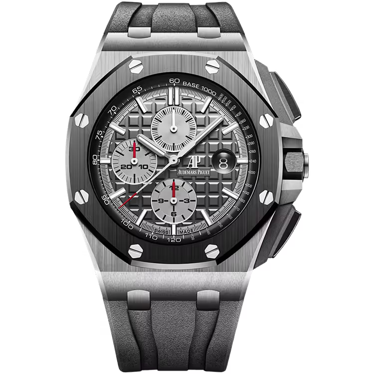 Audemars Piguet Royal Oak Offshore Grey Dial Titanium Rubber Strap 44mm - Image 1