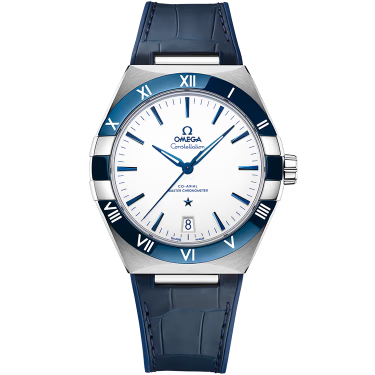 Omega Constellation White Dial Leather Strap 41mm - Image 1