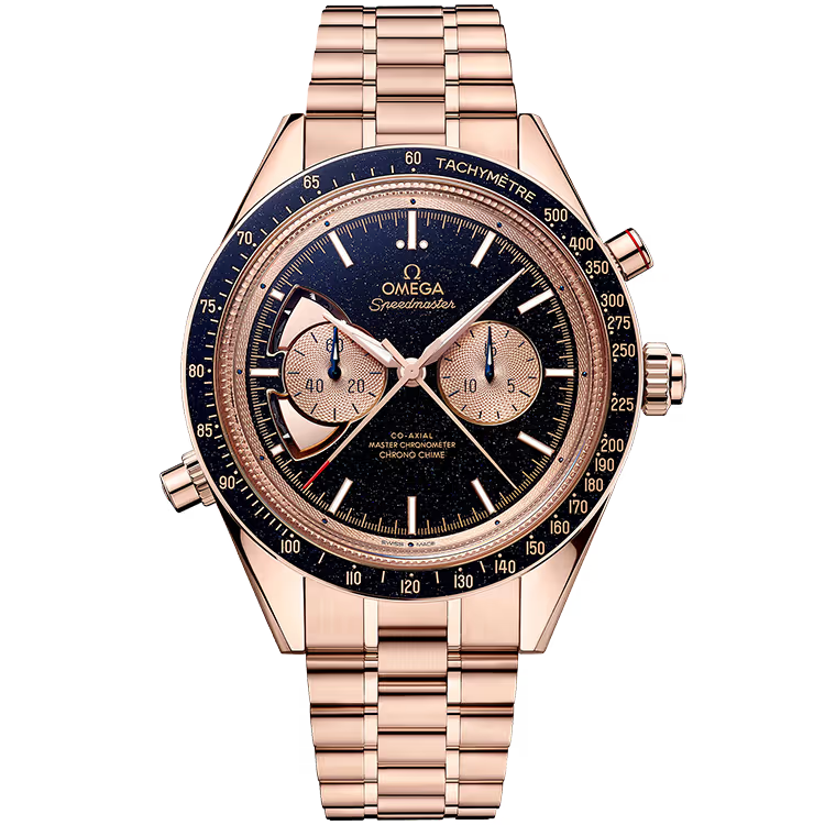 Omega Two Counters Blue Dial Rose Gold 45mm - Image 1